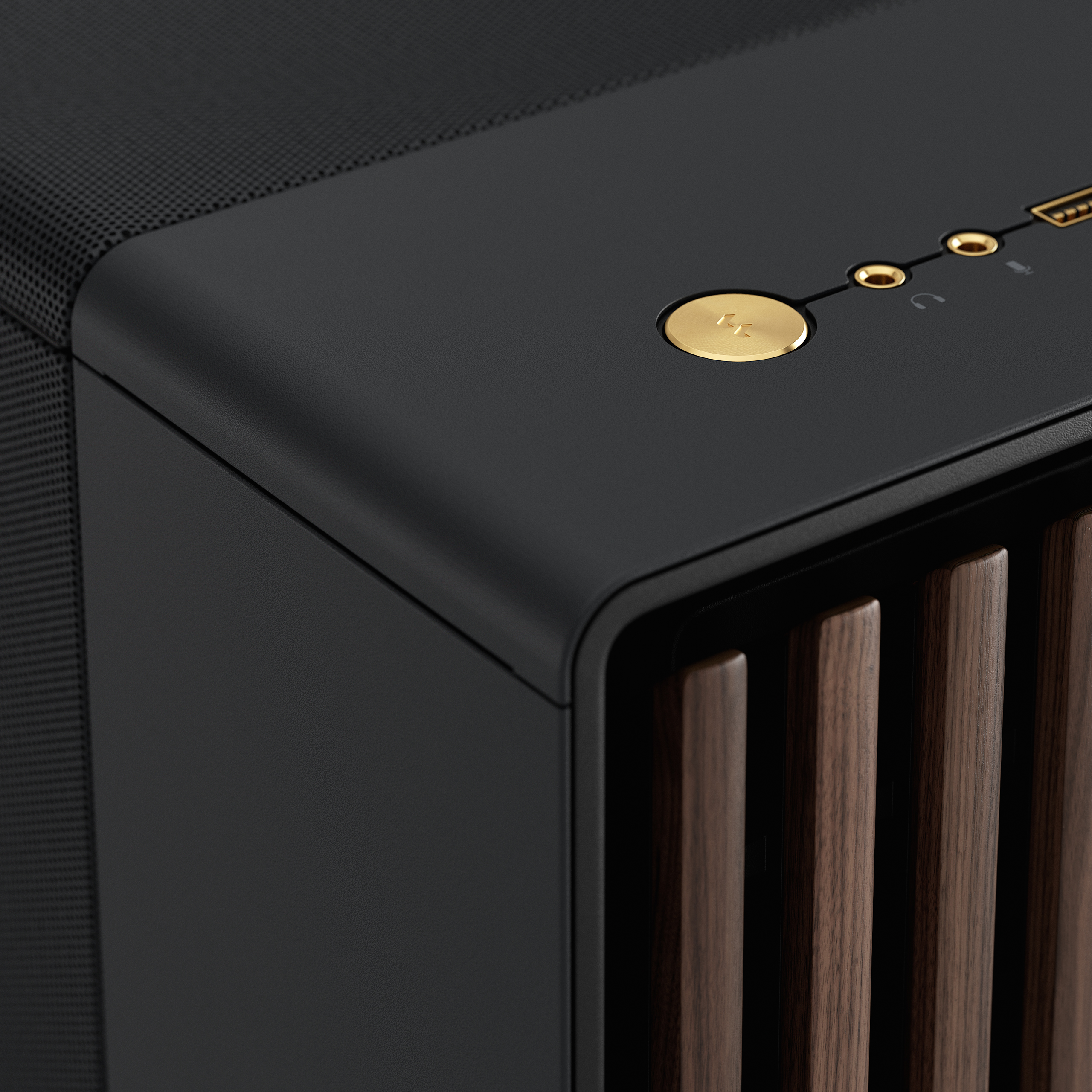 Fractal North XL Charcoal Black — vue angle