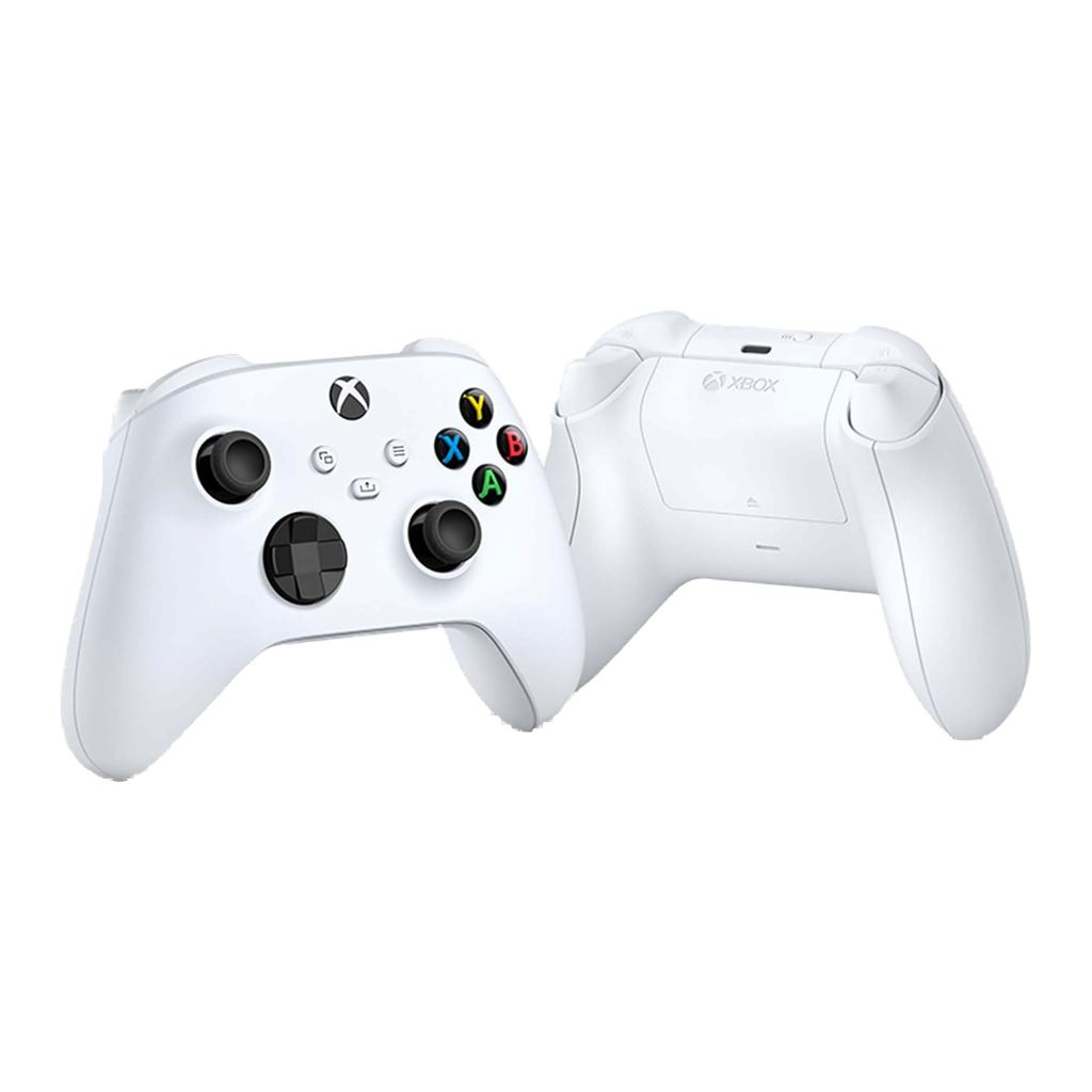 Microsoft Manette Xbox - Robot White - Sans fil — vue latérale