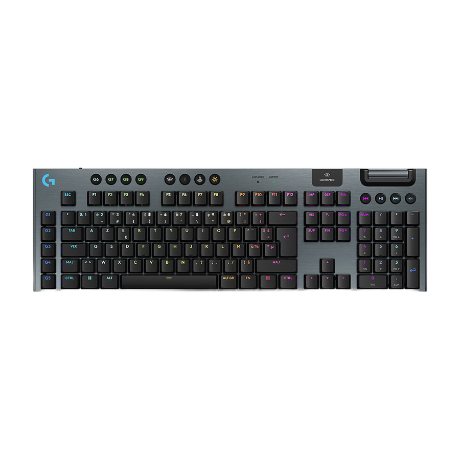 Logitech G G915 X Lightspeed GL Clicky - Noir