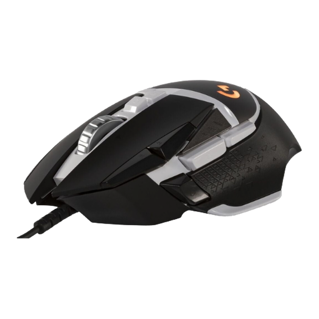 Logitech G502 Hero — vue angle