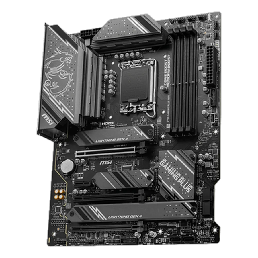 MSI Z790 GAMING PLUS WIFI — vue angle