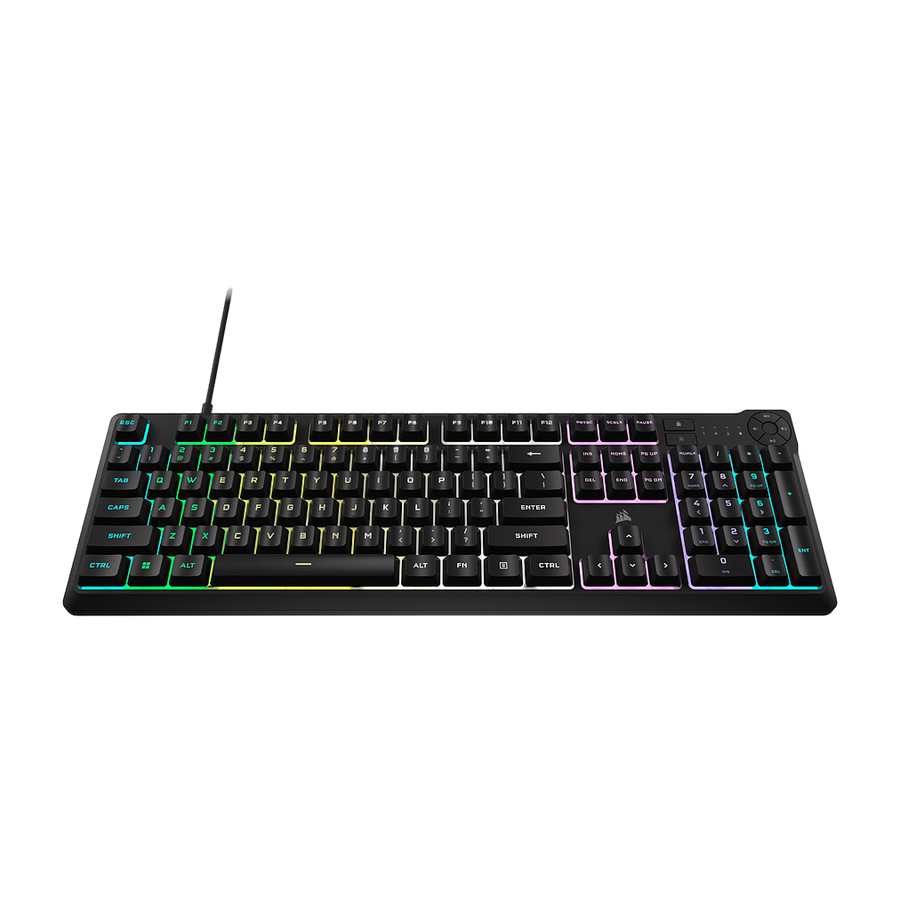 CORSAIR K55 CORE RGB — vue détaillée