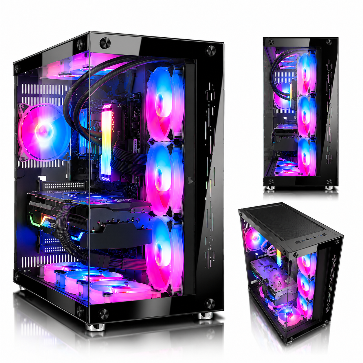 Tour Gaming Noir Brillant